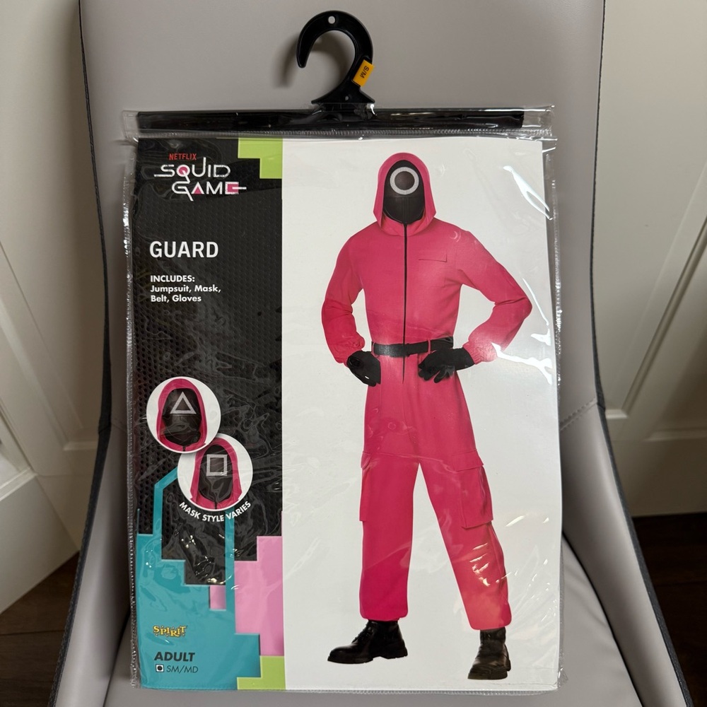 Spirit Squid Game Guard Costume - Circle Mask S/M